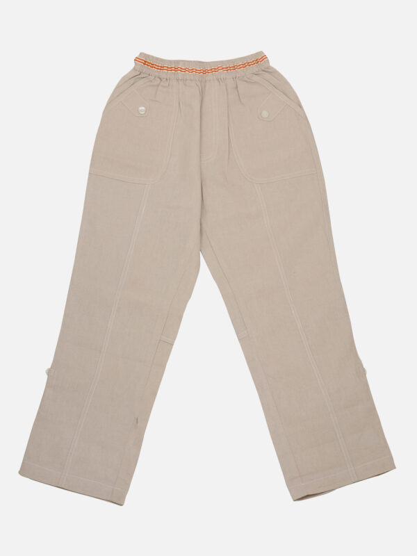 Biege Linen Tortilla Pants