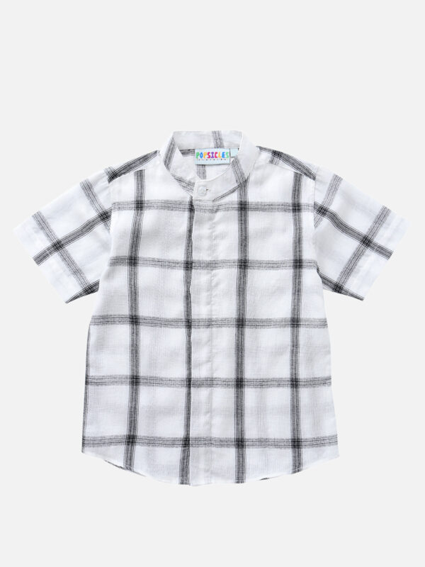 Popsicles Ebony Ivory Shirt Regular Fit For Boys