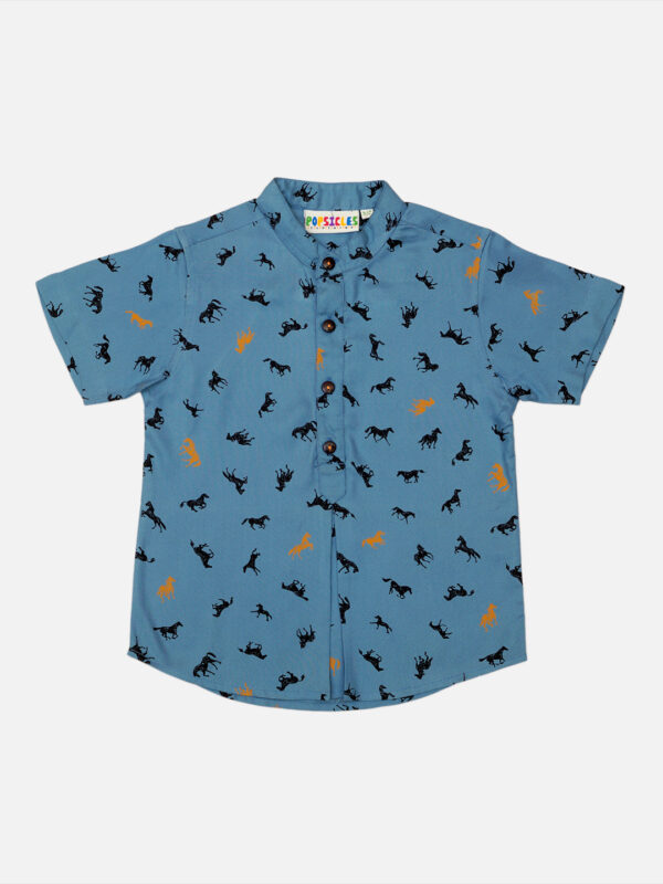 Popsicles Stallion Shirt Regular Fit For Boys