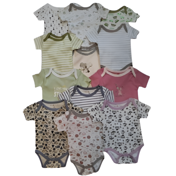 Baby Rompers Onesies | 100% Organic Cotton - Soft Interlock - Oekotex Switzerland Certified